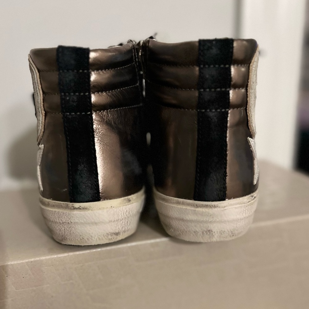 ⭐️Brand New in Box GOLDEN GOOSE SLIDE DOUBLE QUARTER Limited Edition/size 39 ⭐️ - Picture 11 of 13
